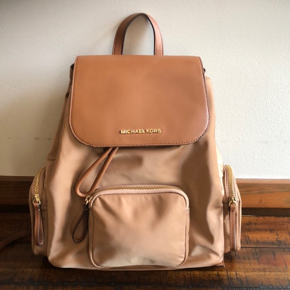 Michael Kors Abby Large Nylon Backpack - Picture 1 of 10